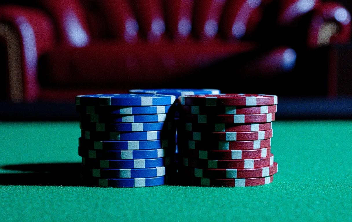 Detalle de fichas de casino
